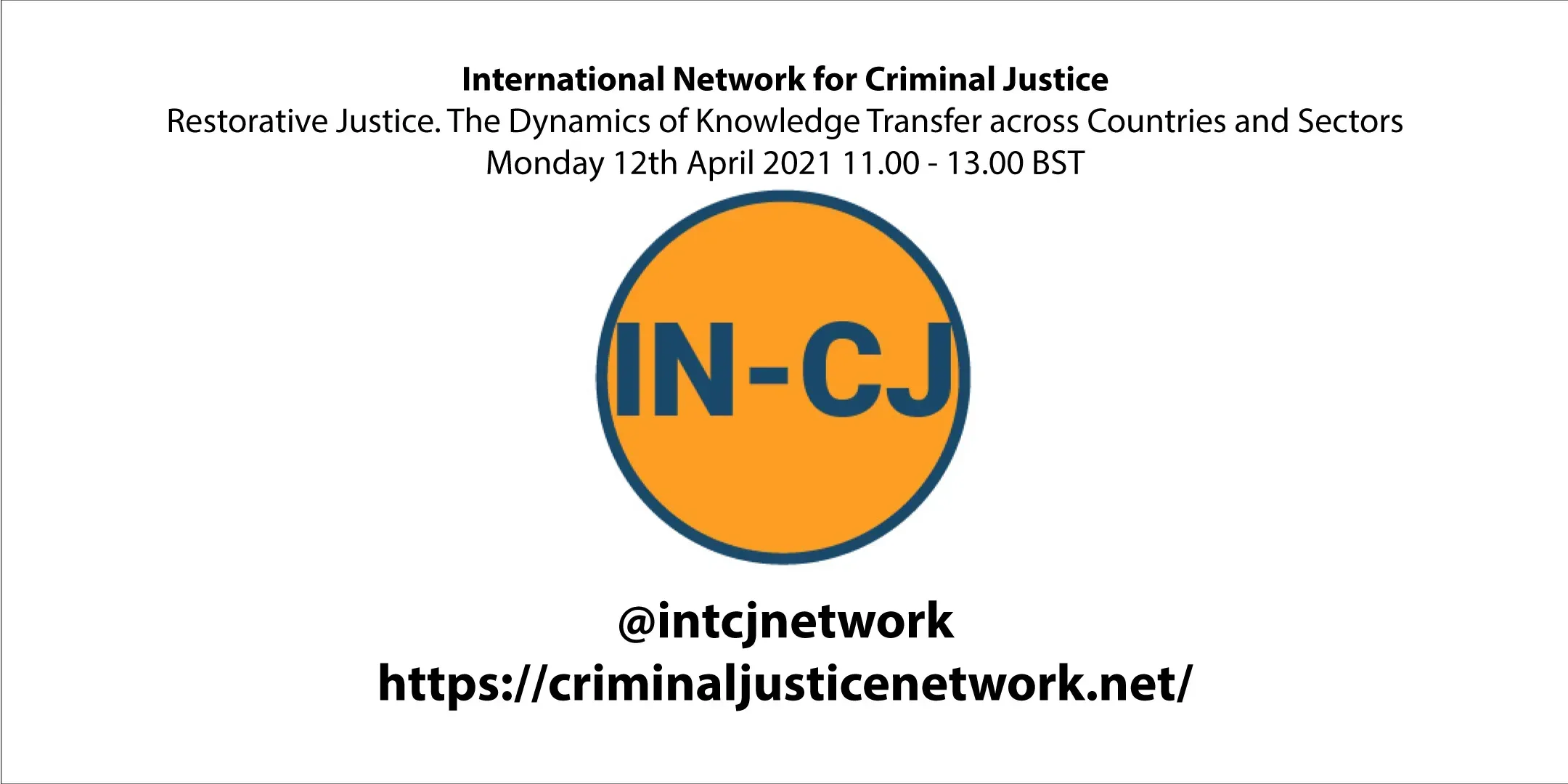 IN-CJ Webinar: Restorative Justice – The Dynamics of Knowledge Transfer across Countries and Sectors